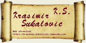 Krasimir Šukalović vizit kartica